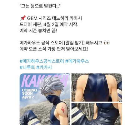 카카시 테노히라 예약일